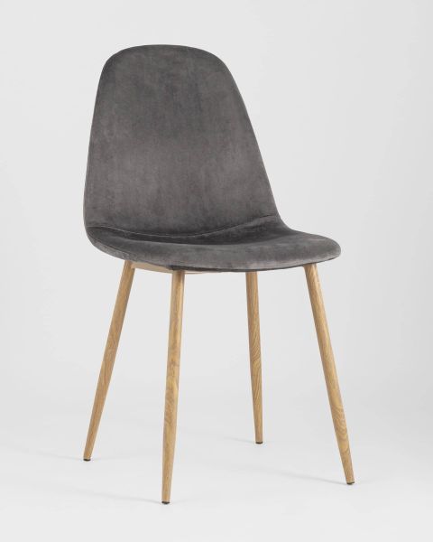 Стул Валенсия велюр серый