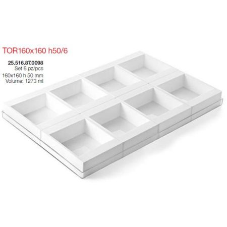 Форма кондитерская Silikomart "Квадрат" 16*16 см, h 5 см, силикон, Италия