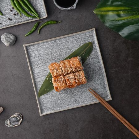 Тарелка 20*20 см h1,2 см квадратная Stone Untouched Taiga P.L. Proff Cuisine [1]