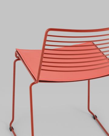 Стул обеденный Danny бордовый с подушкой