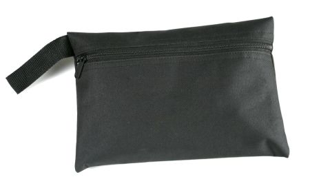 Подушка надувная под голову серая  в чехле, полиэстер/ПВХ флокированный