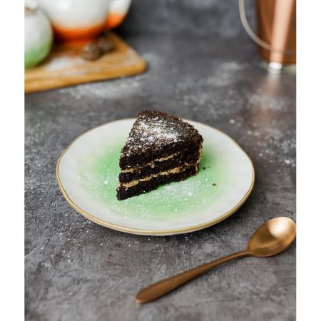 Тарелка d 19 см зеленая фарфор "The Sun Eco" P.L. Proff Cuisine [6]