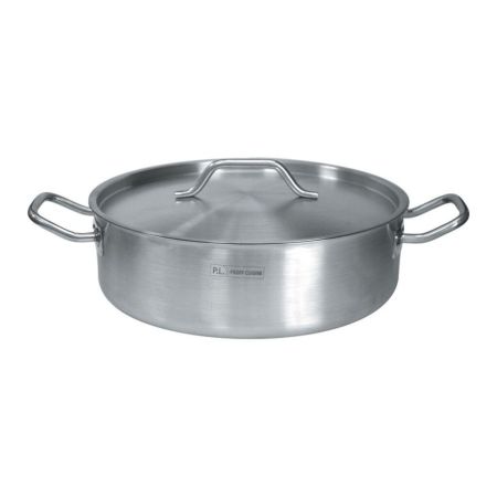Кастрюля  5 л, 24*11 см низкая с крышкой нерж. ИНДУКЦИЯ P.L. Proff Cuisine