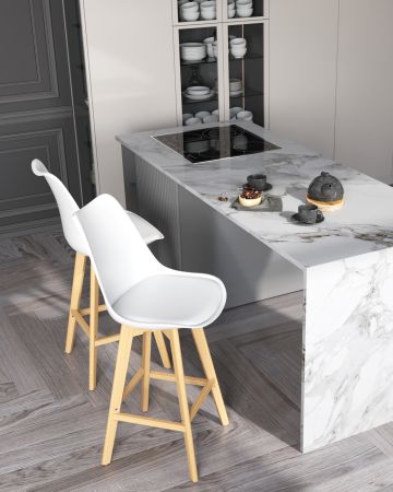 Стул барный FRANKFURT белый