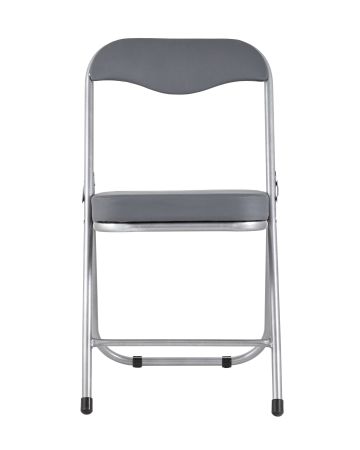 Стул складной ДЖОН металлик, серый