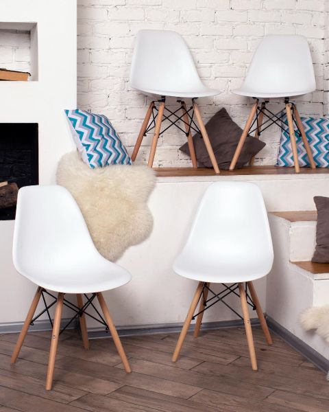 Стул Eames DSW белый