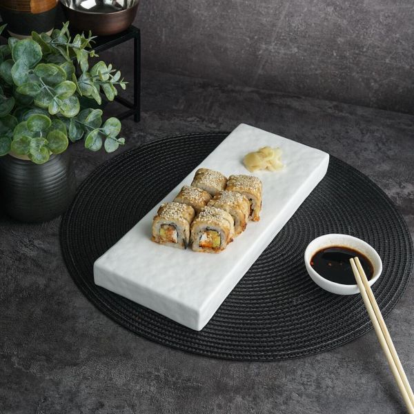 Блюдо прямоугольное 30,6*12 см h3 см White Matt Panasia P.L. Proff Cuisine [2]