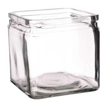Банка для подачи квадратная 600 мл стекло 10*10*10 см P.L. Proff Cuisine