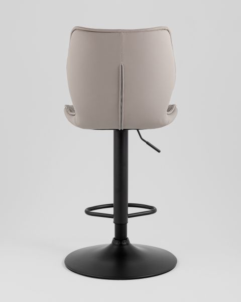 Стул барный Dome экокожа серый