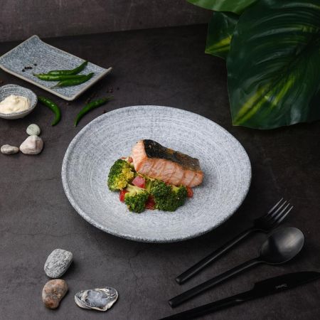 Тарелка глубокая 900 мл d 26 см h4 см Stone Untouched Taiga P.L. Proff Cuisine [4]