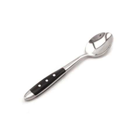 Ложка кофейная 13,8 см ручка черный пластик Grazia P.L. Proff Cuisine [12]