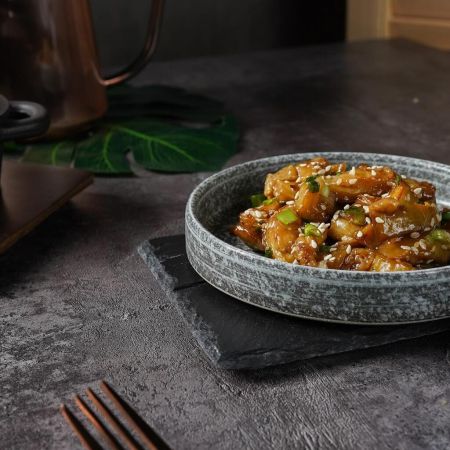 Тарелка с бортом d 14,3 см h2,5 см глазурь Glossy Stone Untouched Taiga P.L. Proff Cuisine [1]