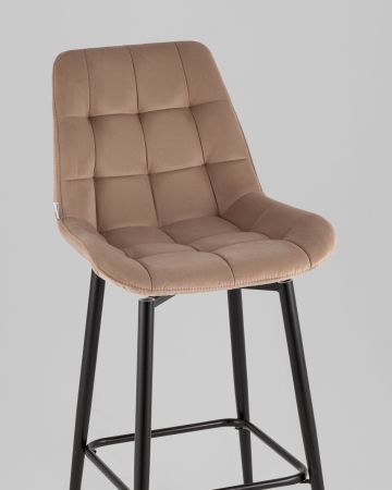 Стул барный Флекс с поворотным механизмом велюр капучино