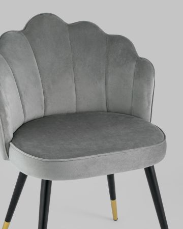 Стул Камилла велюр серый