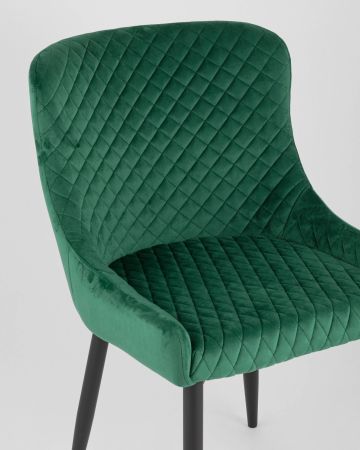 Стул Ститч велюр изумрудный