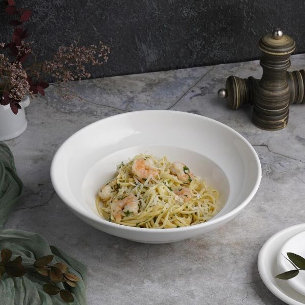 Тарелка глубокая 450 мл d 23 см h7 см для пасты, для супа белая фарфор P.L. Proff Cuisine [4]