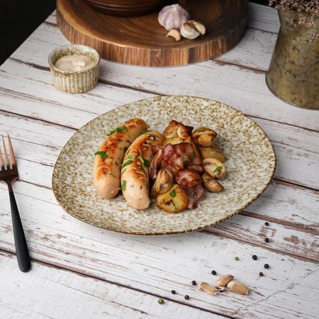 Тарелка d 28,5 см Brown Spider Silk P.L. Proff Cuisine [6]