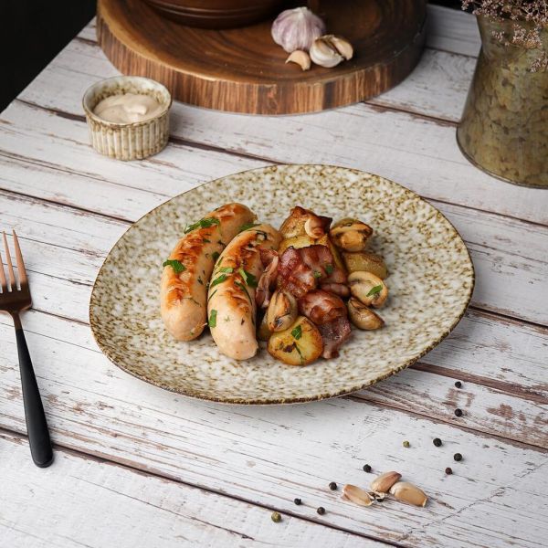 Тарелка d 28,5 см Brown Spider Silk P.L. Proff Cuisine [6]