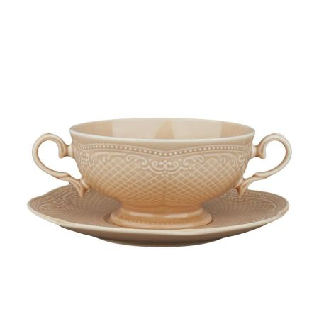 Бульонная пара 315 мл d 11,8 см h6,3 см Aristocrat Peach Tea Noble [1]