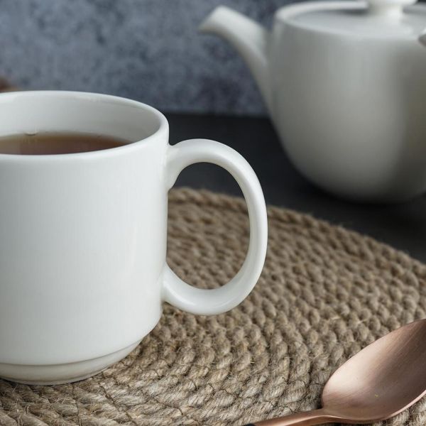 Кружка 250 мл белая d 7,8 см h8 см Simply Fine Plus Stackable Noble [6]