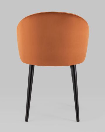 Стул с подлокотниками Брюссель велюр терракотовый