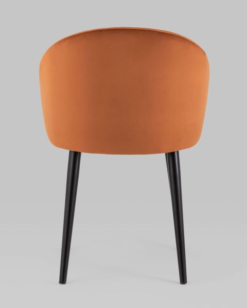 Стул с подлокотниками Брюссель велюр терракотовый