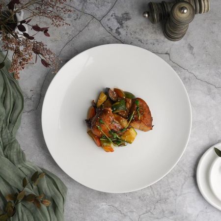 Тарелка d 31 см без борта белая фарфор P.L. Proff Cuisine [3]