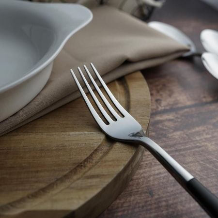 Вилка столовая 21 см ручка черный пластик Grazia P.L. Proff Cuisine [12]