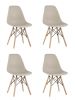 Стул Eames Style DSW бежевый x4