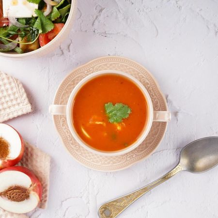 Бульонная пара 390 мл d 10,3 см h7 см Aristocrat Peach Tea Stackable Noble [1]