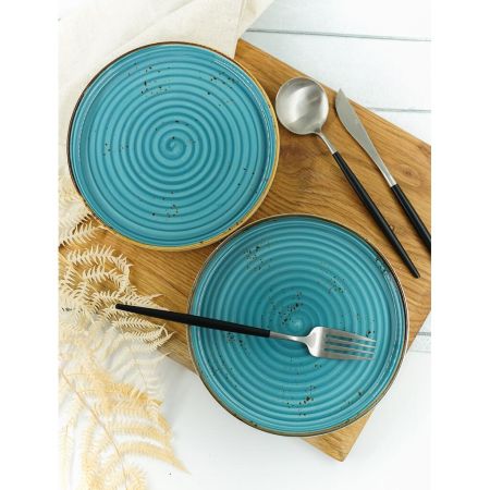 Ложка чайная 13,1 см матовая серый цвет черная ручка PVD Lounge P.L. [12]