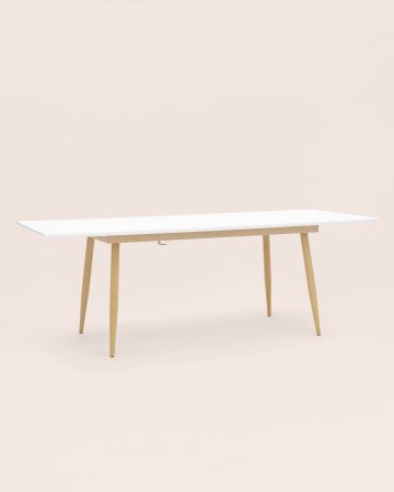 Стол обеденный Стокгольм раскладной 160-220*90 белый