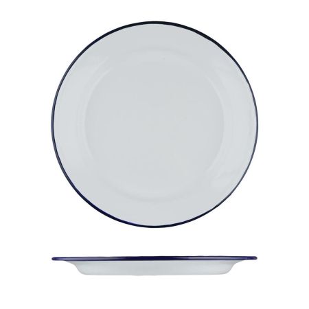 Тарелка d 26 см h2,3 см Blue Rim эмалированая сталь SUNNEX [1]