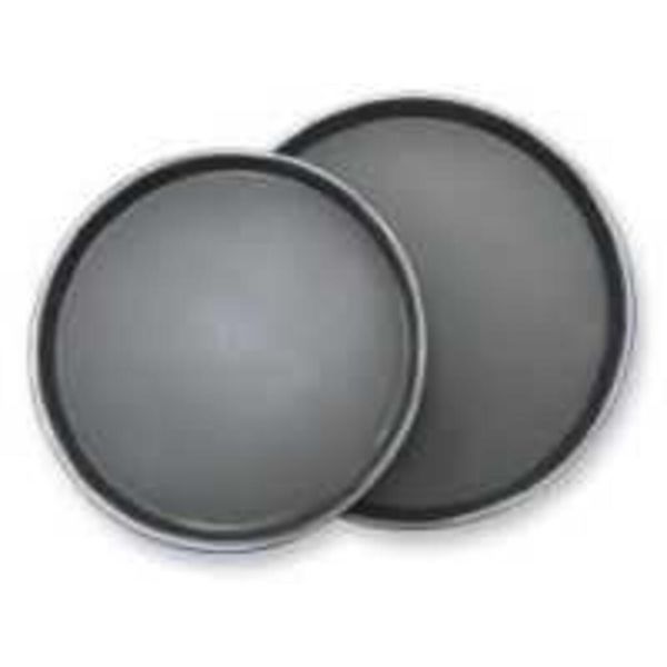 Поднос прорезиненный 40 см круглый черный пластик P.L. - BarWare