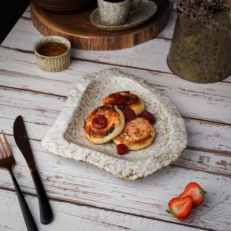 Блюдо овальное 28*24 см h3,4 см Brown Spider Silk P.L. Proff Cuisine [4]