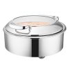 Мармит электрический 7 л круглый с откидной крышкой и окном Vienna SUNNEX