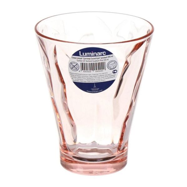 Стакан Олд Фэшн 300 мл "Шетланд Скульптура" Розовый ARC [6]