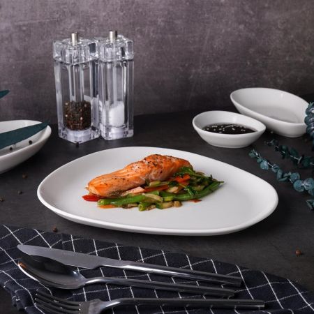 Блюдо овальное 32*27 см h3,5 см White Island By Bone Innovation [6]