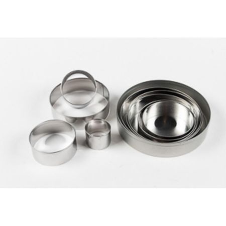 Набор кондитерских форм "Кольцо", h 3 см, d 4/ 6/ 7/ 8/ 9/ 10/ 11/ 12/ 12,5 см, P.L. Pro