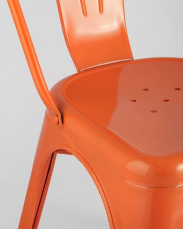 Стул TOLIX оранжевый глянцевый