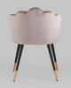 Стул Камилла велюр пепельно-розовый