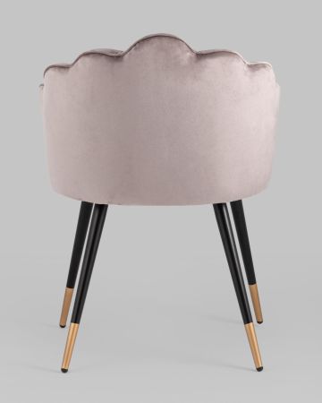 Стул Камилла велюр пепельно-розовый