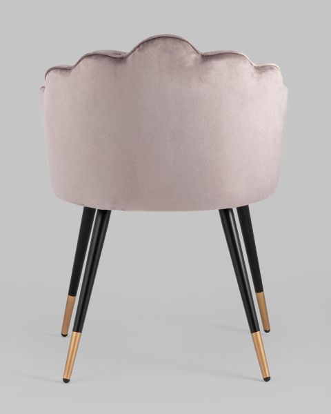 Стул Камилла велюр пепельно-розовый