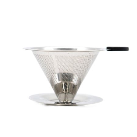 Дриппер воронка пуровер фильтр для заваривания кофе (пуровер) нерж. P.L.- Barbossa