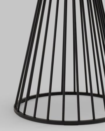 Стол обеденный Ливерпуль 110*110 белый мрамор черная ножка