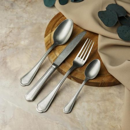 Вилка столовая 21 см матовая серый цвет Vintage Style Noble [12]