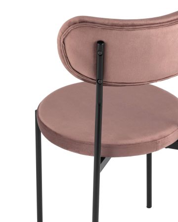 Стул Барбара велюр пыльно-розовый