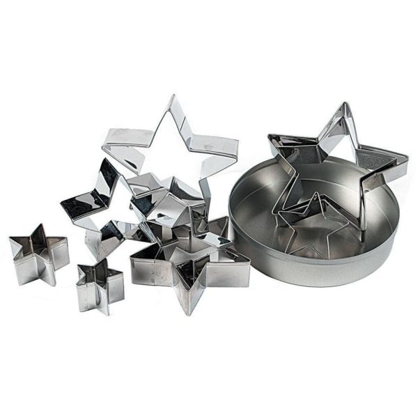 Набор кондитерских форм "Звезда", h 3 см, d 3/ 4/ 5/ 6/ 7/ 8/ 9/ 10/ 12 см, P.L.