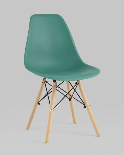 Стул Eames Style DSW серо-зеленый