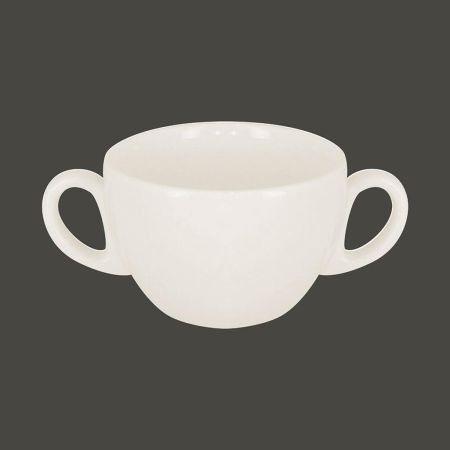 Бульонница с двумя ручками RAK Porcelain Barista 280 мл, h 6,3 см